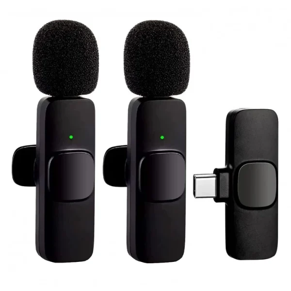 میکروفن یقه ای بی سیم مدل K9 Dual Type-C بسته 2 عددی - Image 12